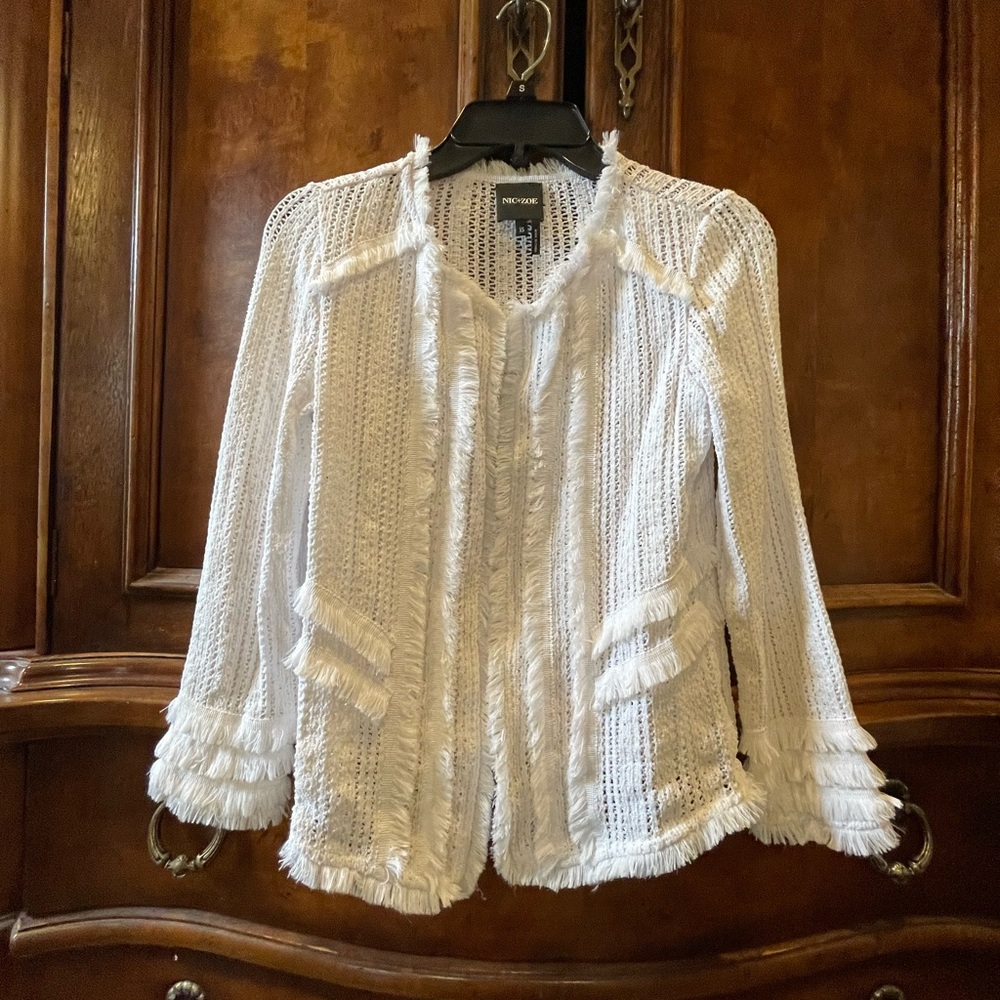 Nik & Zoe White jacket. XS